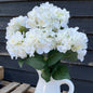 Silk Long Mophead Hydrangea Bunch, Cream